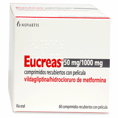 Эукреас (Eucreas) 50мг 1000мг табл. №60 препарат от сахарного диабета